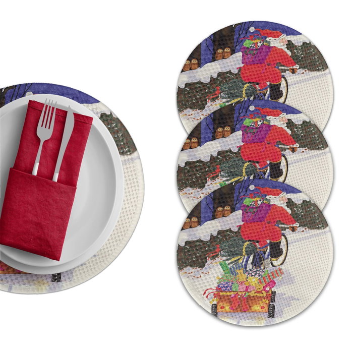 Hermia Salvamanteles Individuales Multicolor Pack de 4 Hermia Salvamanteles Individuales Multicolor Pack de 4
